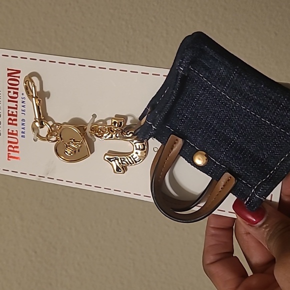 True Religion Denim Bag Charm - Picture 6 of 9